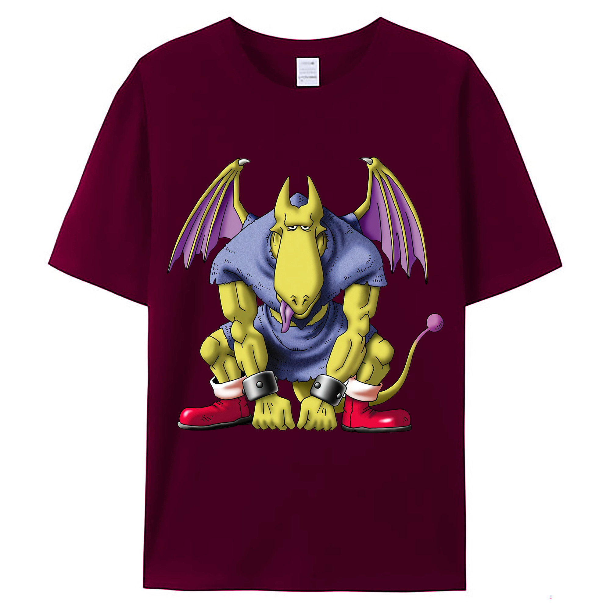 （画像用） ドラゴンクエスト Doragon Kuesuto Dragon Quest レディースカジュアルプリントTシャツ（綿100％）